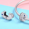 S925 Sterling Silver Beads Heart-shaped Oil Drop Positioning Buckle DIY Bracelet Accessories