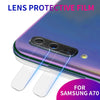 For Galaxy A70 9D Transparent Rear Camera Lens Protector Tempered Glass Film