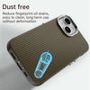 For iPhone 15 Carbon Fiber Series IMD Phone Case(Brown)