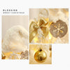 50cm LED Desktop Flocked Mini Christmas Tree Christmas Tree Ornaments Christmas Decorations(White)