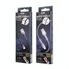 REMAX RC-124i 1m 2.4A USB to 8 Pin Aluminum Alloy Braid Fast Charging Data Cable for iPhone, iPad(Black)