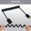 JUNSUNMAY 4K 60Hz Mini HDMI Male to HDMI 2.0V Female Spring Cable, Length:1.8m(Straight)