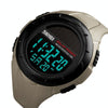 SKMEI 1405 Fashion Solar Power Outdoor Sports Watch Multifunctional 50m Waterproof Men Digital Watch(Khaki)