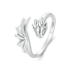 S925 Sterling Silver Flying Dragon Open Adjustable Ring(SCR1017-E)
