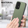 For Samsung Galaxy A53 5G Twill Fabric Leather Skin Back Phone Case(Green)