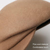 Autumn Winter Wool Beret Breathable Duck Tongue Cap, Size: Adjustable(Black)