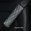 Glitter Car Seat Belt Cover Shoulder Pads Car Accessories 6.5x23cm(Black)