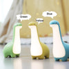 Dinosaur Night Light USB Rechargeable Sleeping Companion Ambient Warm Light(Yellow)