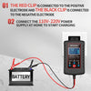 RJtianye 6V/12V ASE Adapter Cable Car Motorcycle Lawn Mower Battery Charger(US Plug)