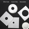 Square Hole Decoration Cover Wall Hole Plug, Style: 1.2cm Hole White