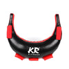 KR Fitness Training Sandbag Weight-Bearing Exercise Equipment Croissant without Filler(Black Leather + Red Ribbon)