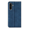For Samsung Galaxy A36 Retro-skin Magnetic Suction Leather Phone Case(Dark Blue)