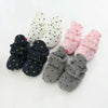 0-1 Year Old Spring and Autumn Knitted Baby Shoes Warm Toddler Cotton Shoes, Size:Inner Length 13cm(Gray Stars)