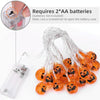 Warm White 1.5m 10LEDs LED Halloween Cartoon Atmosphere Decorative Light String(White Ghost)