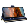 For Samsung Galaxy S24 FE 5G Nine-card Slots Zipper Wallet Bag Leather Phone Case(Blue)