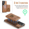 For Samsung Galaxy S25 Ultra 5G DG.MING K1 MagSafe Detachable Wallet RFID Back Cover Phone Case(Brown)
