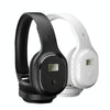 A8 Charging Version Portable Digital Display FM Headphone(Black)