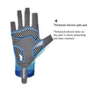 BOODUN P101251 Summer Outdoor Half Finger Silicone Non-Slip Fishing Gloves, Size: XL(Black)
