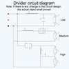RCEDA-410 Two High One Medium One Low 4-Way Speaker Crossover Audio Modification Divider