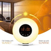 Simulated Sunrise And Sunset Sleep Light Alarm Clock with FM Radio(US Plug)
