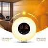 Simulated Sunrise And Sunset Sleep Light Alarm Clock with FM Radio(AU Plug)