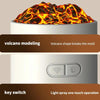 280ml Volcano Cup Rotating Air Humidifier Mini Colorful Ambient Light Car Aroma Diffuser(White)