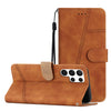 For Samsung Galaxy S25 Ultra 5G Skin-feel Stitching Leather Phone Case(Brown)