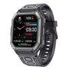 KR06 Waterproof Pedometer Sport Smart Watch, Support Heart Rate / Blood Pressure Monitoring / BT Calling(Black)