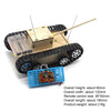 Wooden Electric Simulation Crawler Tank DIY Toy Assembly Model,Spec: No. 1 Single Motor Remote Control Edition