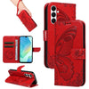 For Samsung Galaxy A26 5G Global Swallowtail Butterfly Embossed Leather Phone Case(Red)