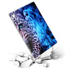 For Samsung Galaxy Tab A8 10.5 Painted TPU Tablet Case(Blue Leopard)