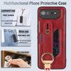 For Asus ROG Phone 6 / ROG6 Wristband Leather Back Phone Case(Red)