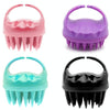 Round Hair Washing Brush Silicone Wet & Dry Multipurpose Massage Brush(Pink)