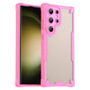 For Samsung Galaxy S23 Ultra 5G Armor Glaze PC Hybrid TPU Phone Case(Pink)