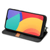 For Alcatel 1S 2021 Cubic Grid Pressed Horizontal Flip Magnetic PU Leather Case with Holder & Card Slots & Wallet(Black)