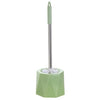 Diamond Shape Base Stainless Steel Long Handle Toilet Brush Toilet Cleaning Brush(Green)