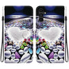 For Samsung Galaxy A13 5G Crystal Texture Colored Drawing Leather Phone Case(Heart Shaped)