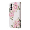For Samsung Galaxy A35 5G Bronzing Painting RFID Leather Phone Case(Rose Flower)