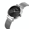 Skmei 1595 Fashion Elegant Scale Free Steel Mesh Belt Women's Watch Waterproof Business Student Quartz Watch Female(Silver)