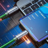 WK WDC-13 65W 2 in 1 Type-C to Type-C+8 Pin Super Fast Charge Data Cable, Length: 1.2m(Blue)