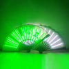 00021 LED Prom Lighting Folding Fan Bar Colorful Atmosphere Group Props, Color: Red Flashing