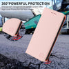 For Samsung Galaxy M15 / F15 5G Global RC01 Dual-Folded Magnetic Suction RFID Leather Phone Case(Pink)