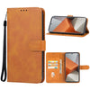 For Xiaomi Redmi Note 13 Pro+ Leather Phone Case(Brown)