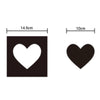6pcs /Set Acrylic Heart Combination Mirror Stereo Wall Stickers Home Decoration Soft Mirror(Gold)