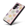 For Samsung Galaxy Z Fold6 Printed Double Buckle RFID Anti-theft Phone Case(Blossoming Flowers)