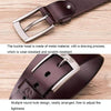 BULL CAPTAIN 01 Pin Buckle Thickened Cowhide Wear-Resistant Belt, Length: 115cm (Smooth Brown)
