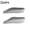 1.5cm+3.5cm 1pair Each Cashmere Boost Height Increased  Half Insoles Warm Insoles(Gray)