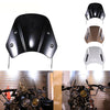 5-7 Inch Retro Motorcycle Windshield Universal Modified Windshield(Black)