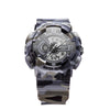 SANDA 5318 LED Luminous Display & Stopwatch & Alarm & Date and Week Function Men Quartz + Digital Dual Movement Watch with Plastic Band (Camouflage Gray)