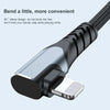 ADC-009 20W USB-C/Type-C to 8 Pin Double Elbow Data Cable, Length:2m
